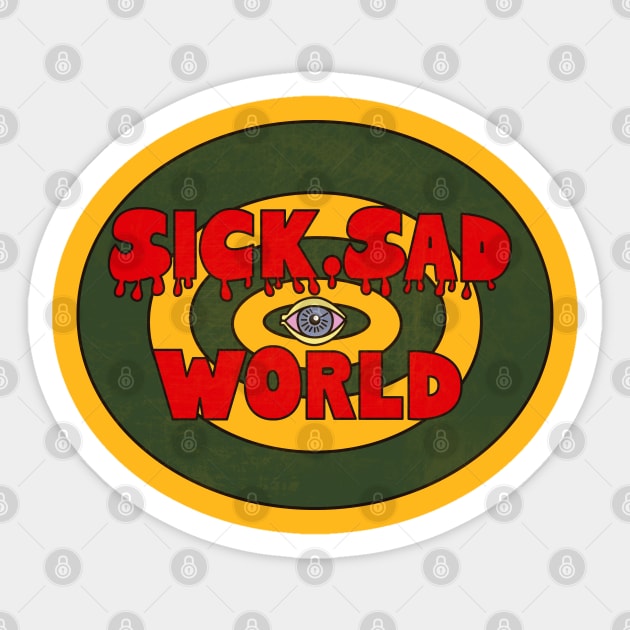 Sick Sad World Sticker by TeeAgromenaguer